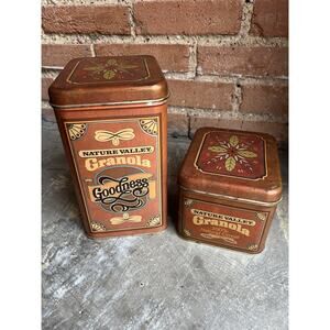 Vintage Tins Nature Valley Granola Goodness -Cottage Core Hippie Decor